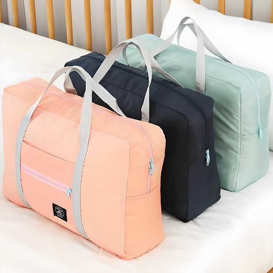 Wind blows & River Flows Foldable Travel Waterproof Duffel Bag